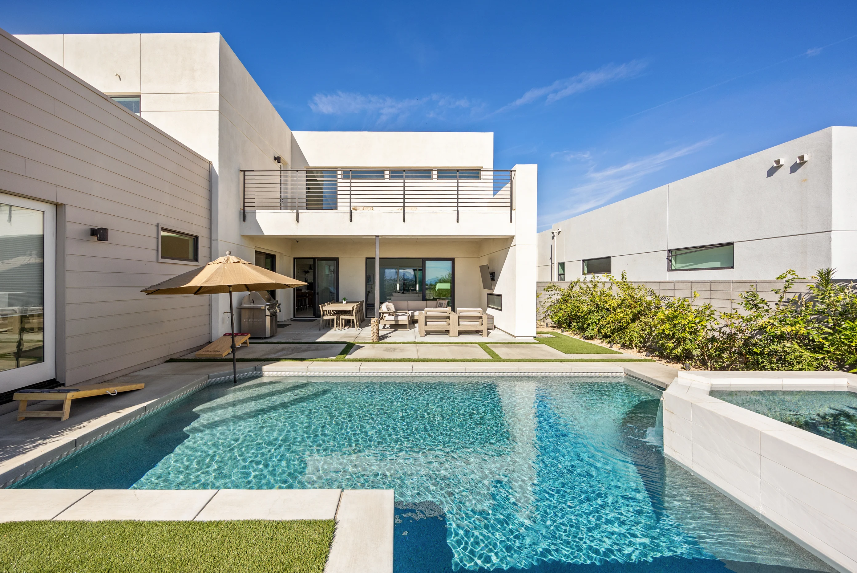 outdoor pool at our Palm Springs vacation rentals
